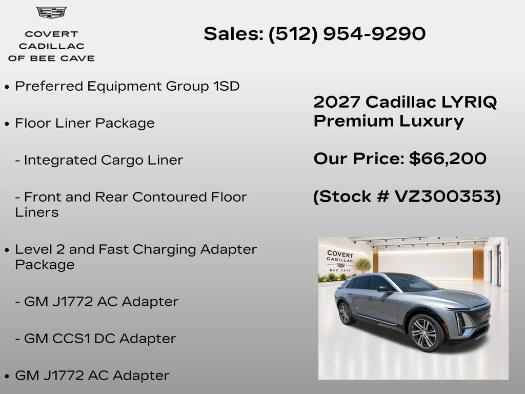 New 2027 Argent Silver Metallic Cadillac Premium Luxury image 11