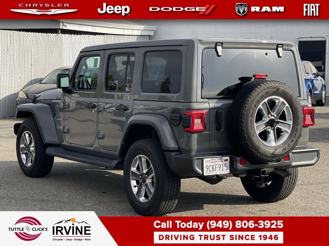 Used 2022 Sting-Gray Clearcoat Jeep Unlimited Sahara image 5