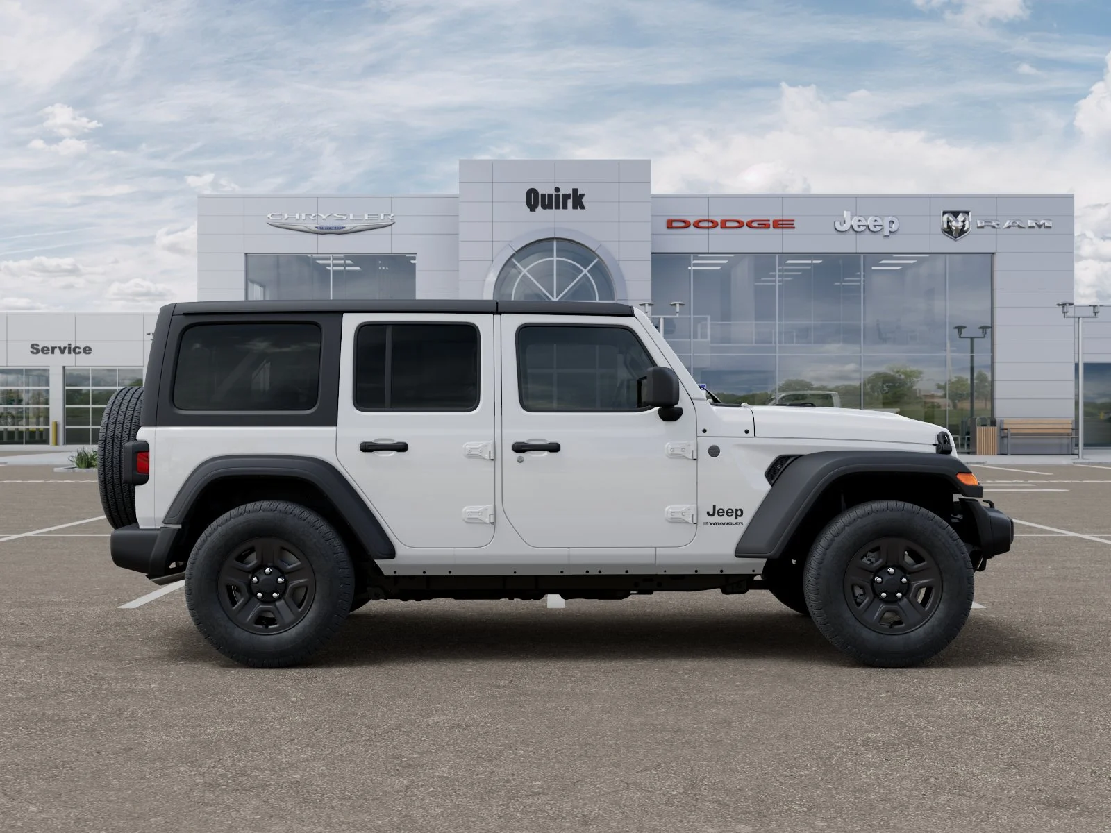 New 2026 Bright White Clear-Coat Exterior Paint Jeep Sport image 47