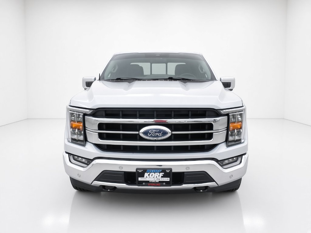 Used 2021 Space White Metallic Ford LARIAT image 3