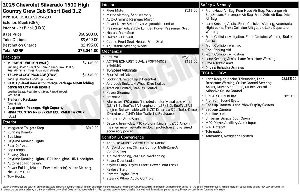 Used 2025 Black Chevrolet High Country image 10