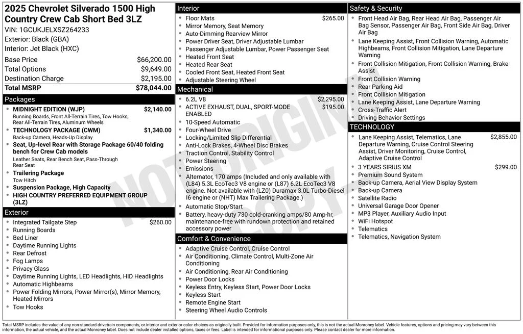 Used 2025 Black Chevrolet High Country image 10