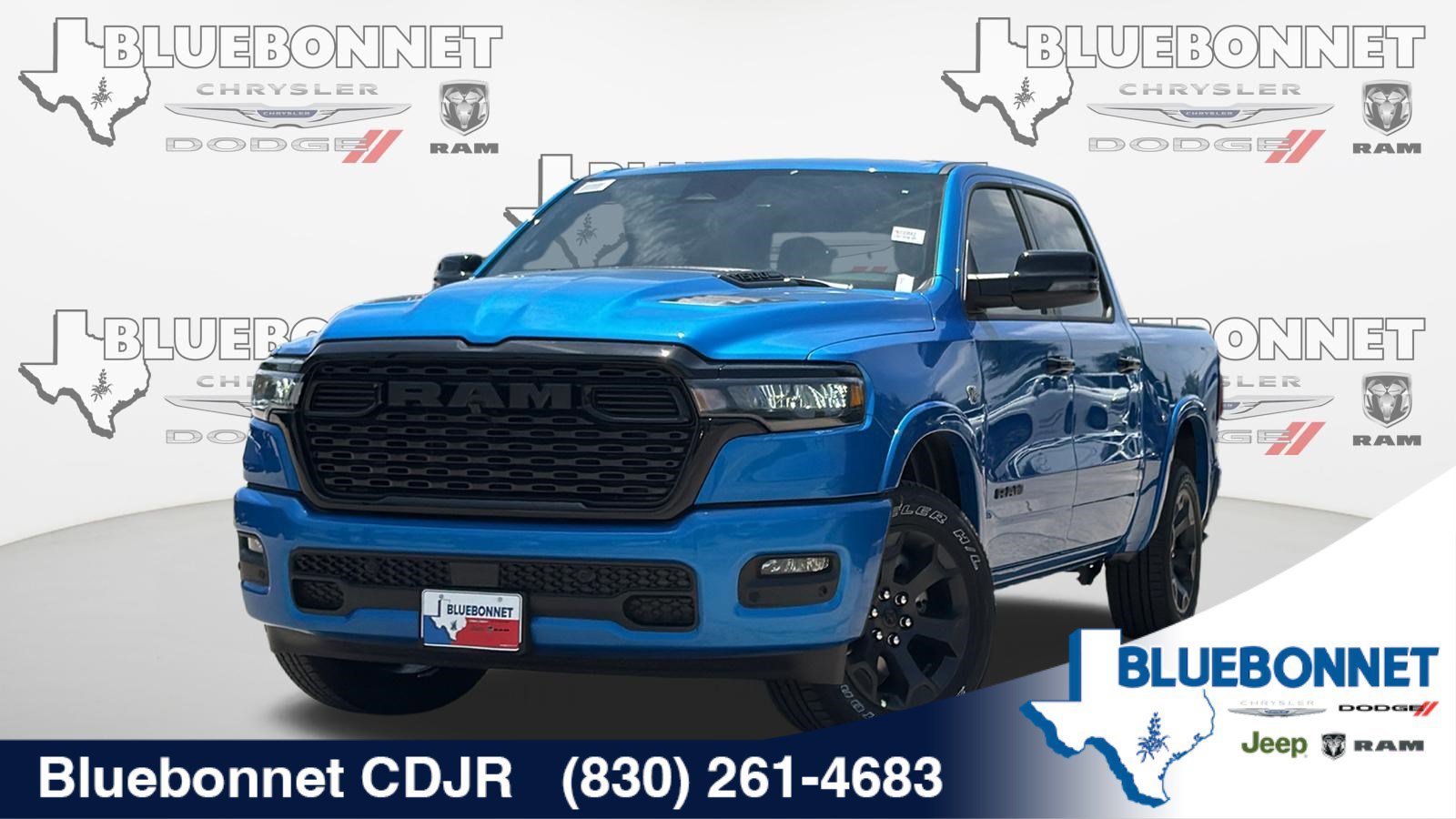 New 2026 Hydro Blue Pearl-Coat Exterior Paint RAM Lone Star image 1