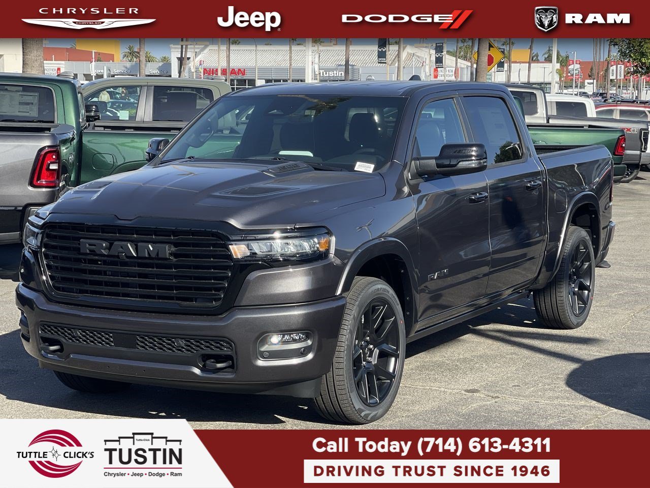 New 2026 Granite Crystal Metallic Clear-Coat Exterior Paint RAM Laramie image 3