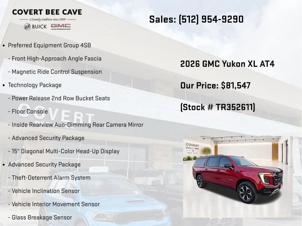 New 2026 Volcanic Red Tintcoat GMC AT4 image 13