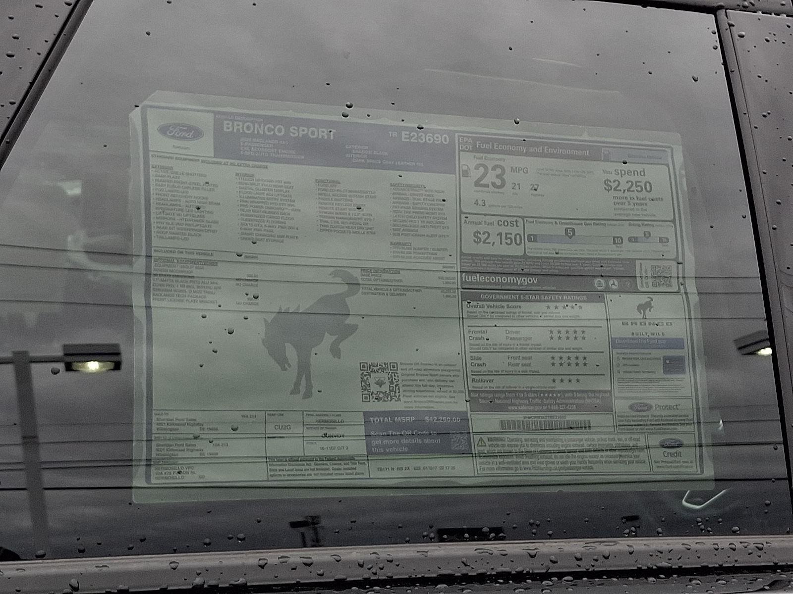 New 2026 Shadow Black Ford Badlands® image 19