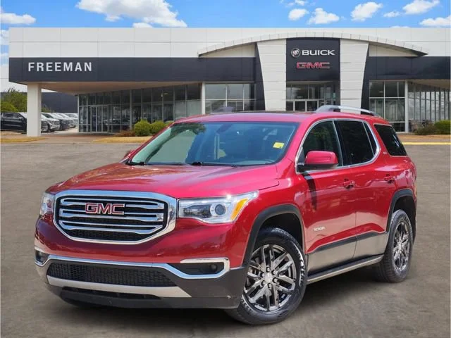 Used 2019 RED QUARTZ TINTCOAT GMC SLT image 1