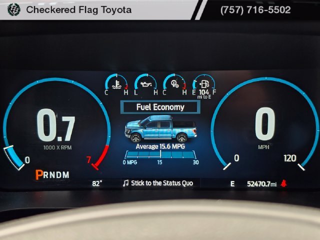 Used 2022 Star White Metallic Tri-Coat Ford Lariat image 13