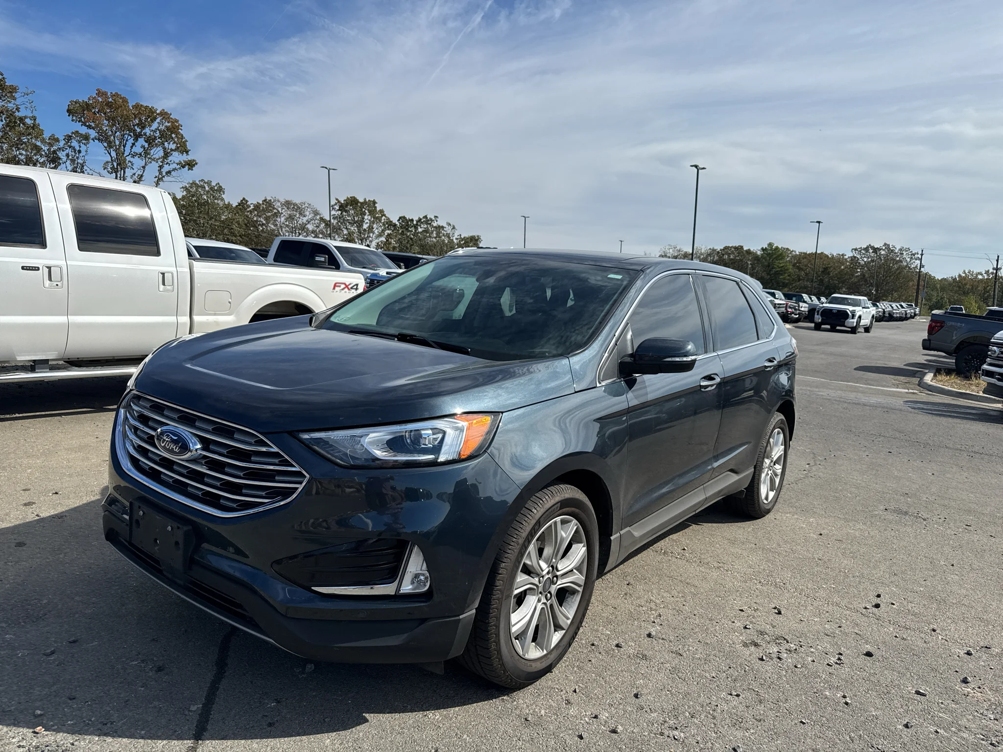 Certified Used 2022 Stone Blue Metallic Ford Titanium image 8