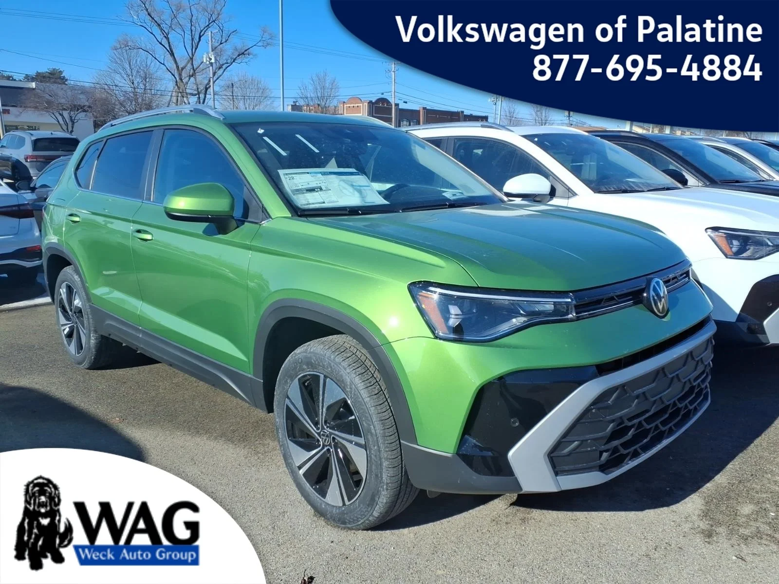 New 2026 Bright Moss Green Metallic Volkswagen SE 4MOTION image 1