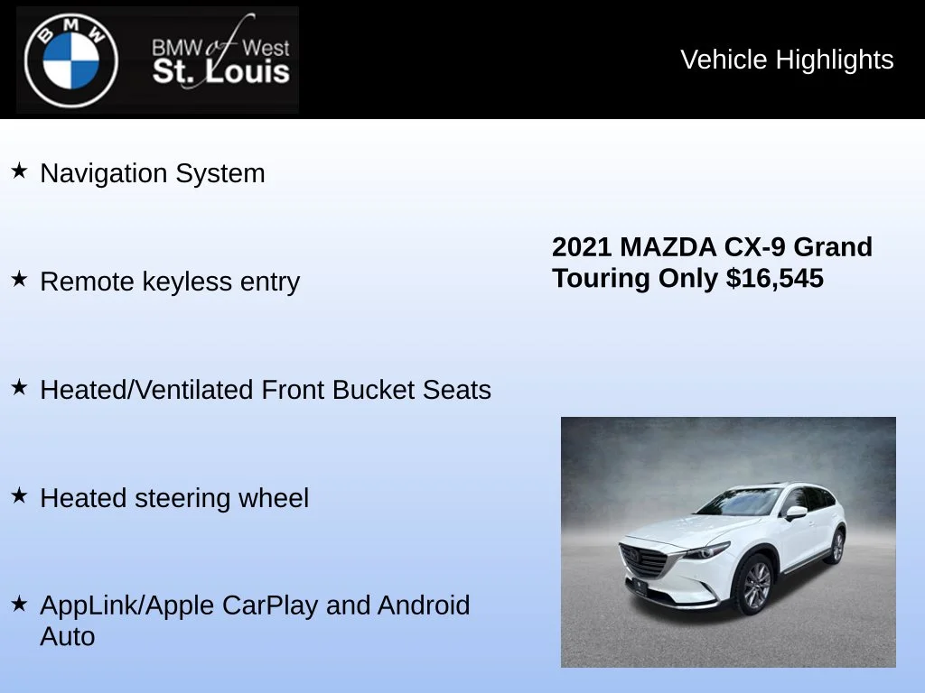 Used 2021 White Mazda Grand Touring image 8