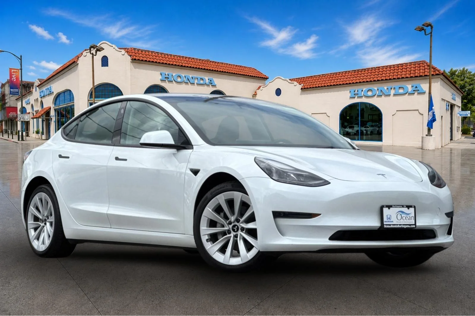 Used 2023 Tesla Model 3 Base with VIN 5YJ3E1EA4PF513480 for sale in Burlingame, CA
