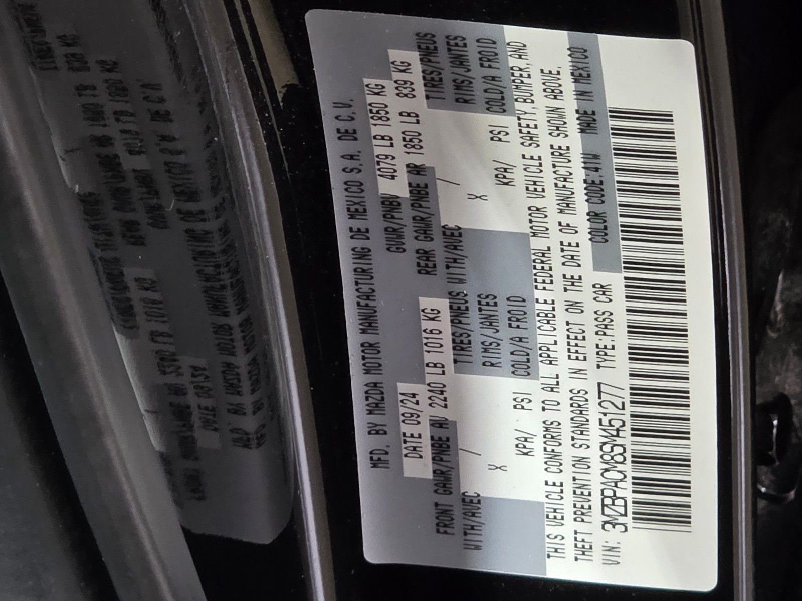 Used 2025 Jet Black Mica Mazda 2.5 S Preferred Package image 22