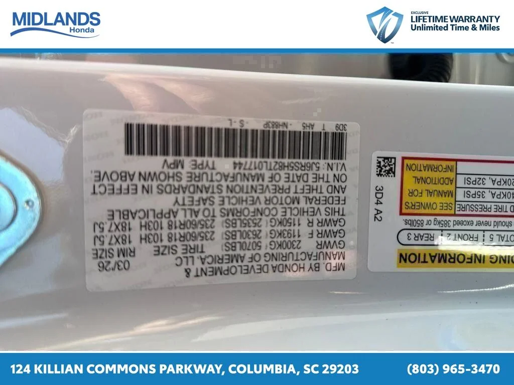 New 2026 Platinum White Pearl Honda Sport-L image 31
