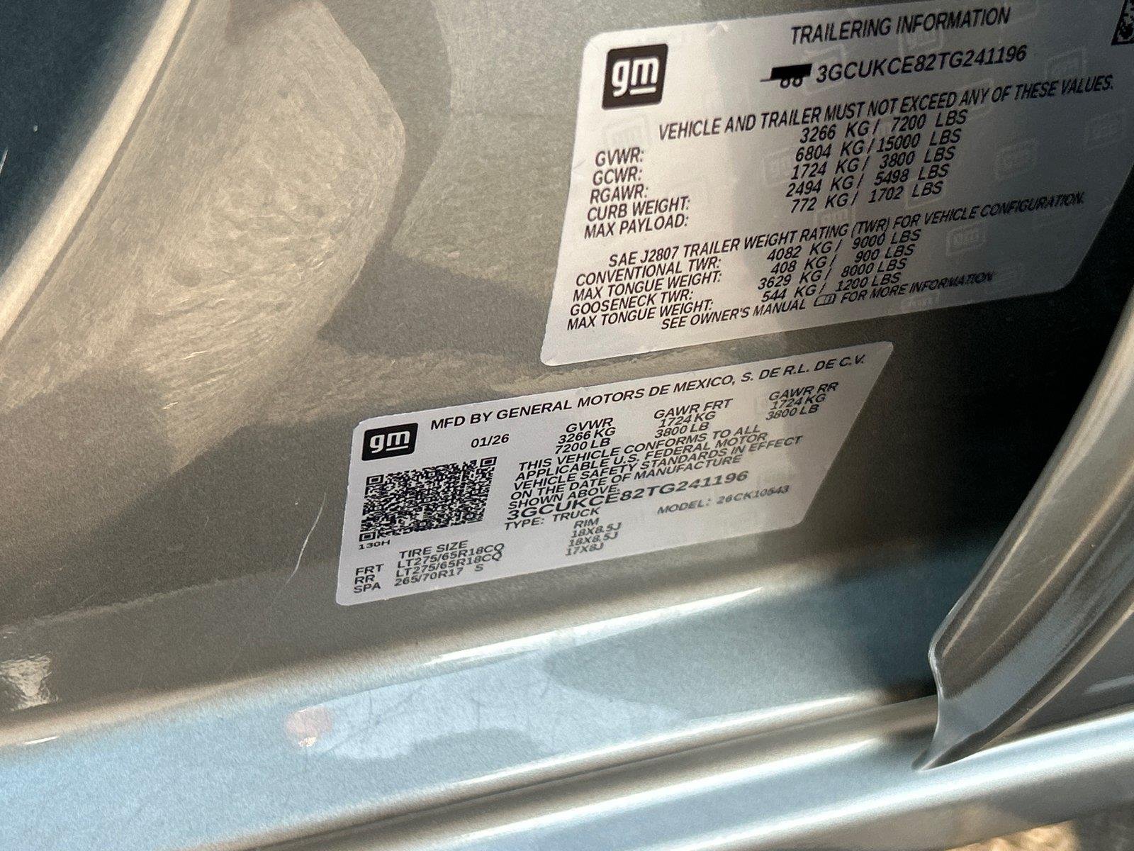 Used 2026 Sterling Gray Metallic Chevrolet Custom Trail Boss image 13