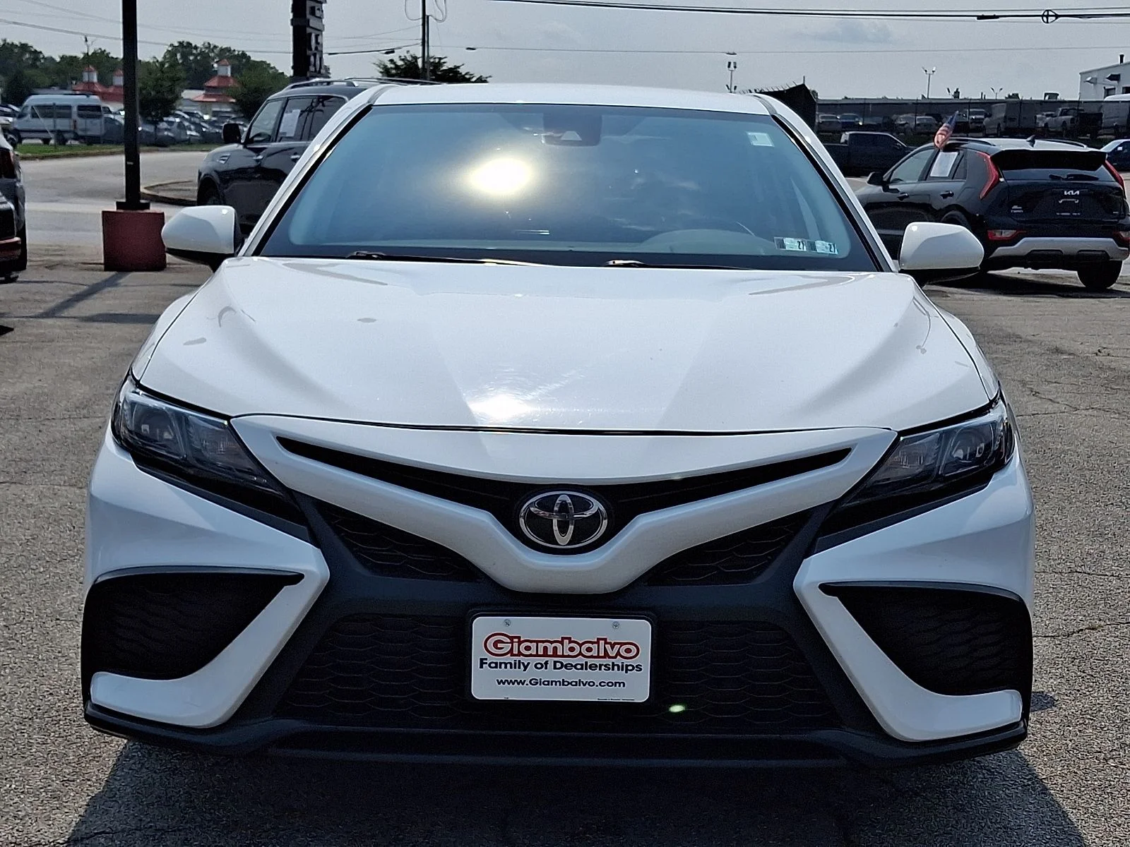 Used 2021 White Toyota SE image 6