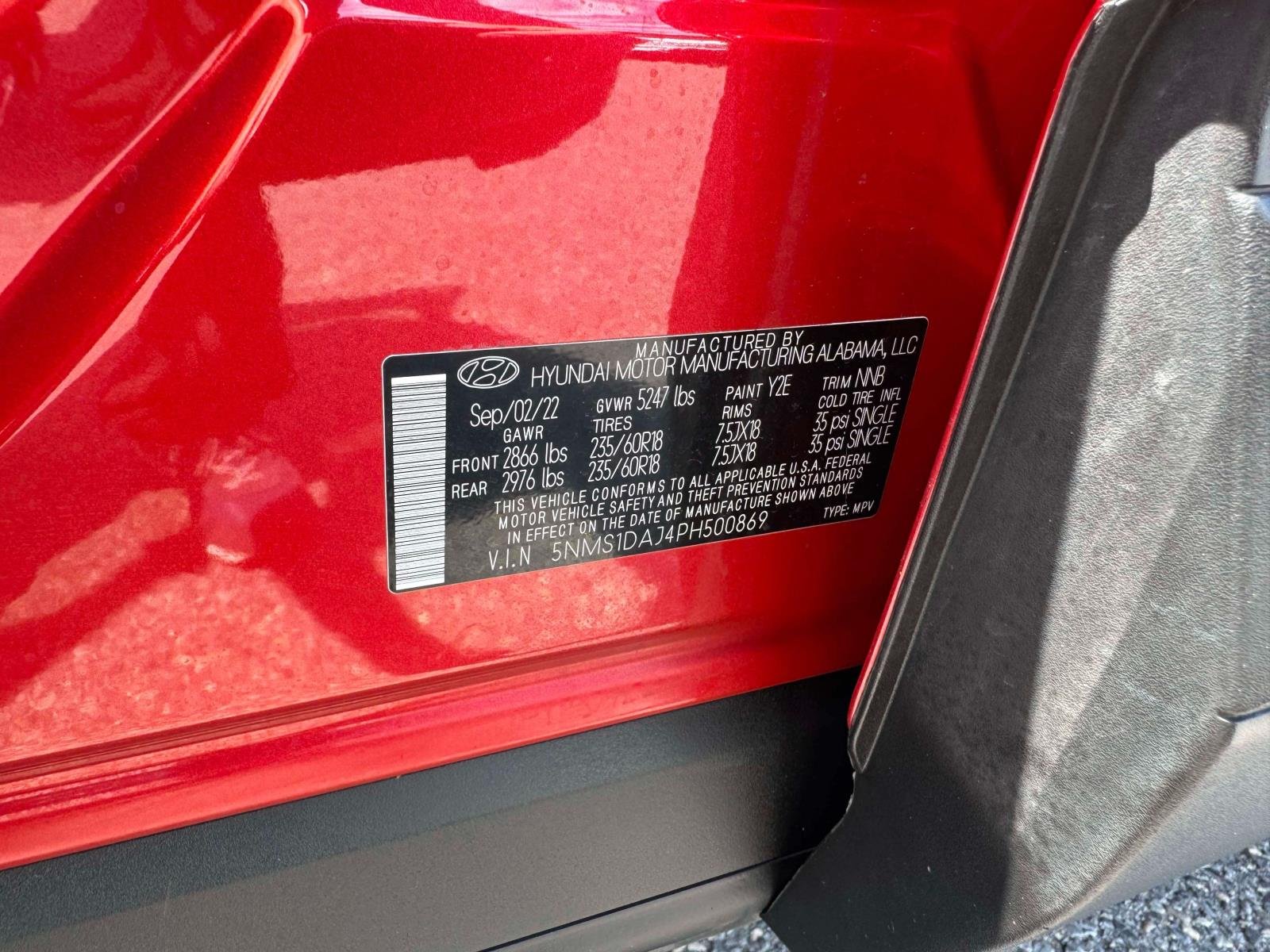 Certified Used 2023 Red Hyundai SE image 10