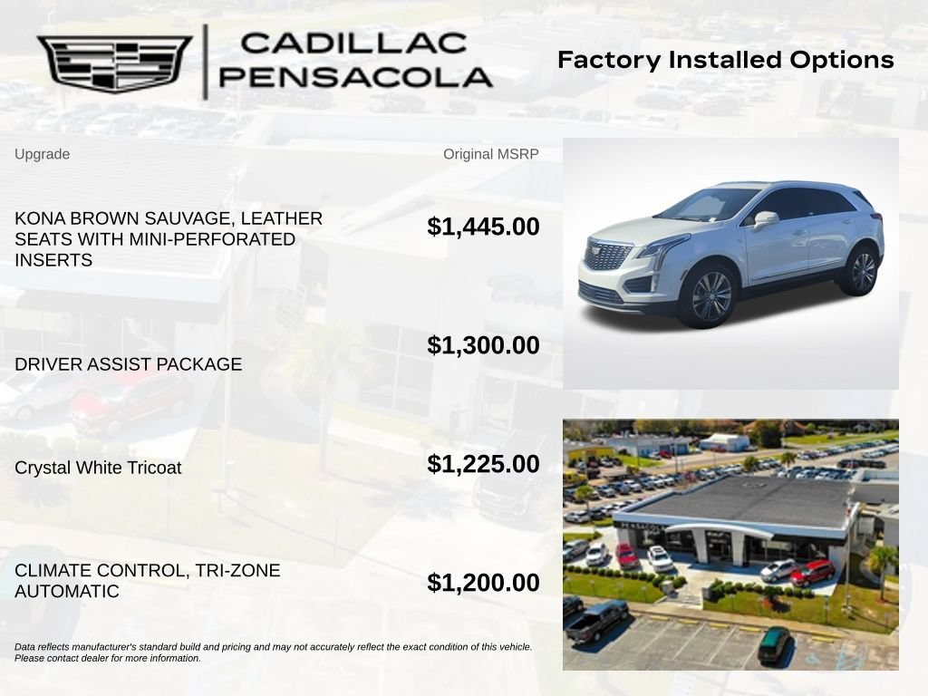 New 2026 Crystal White Tricoat Cadillac Premium Luxury image 3