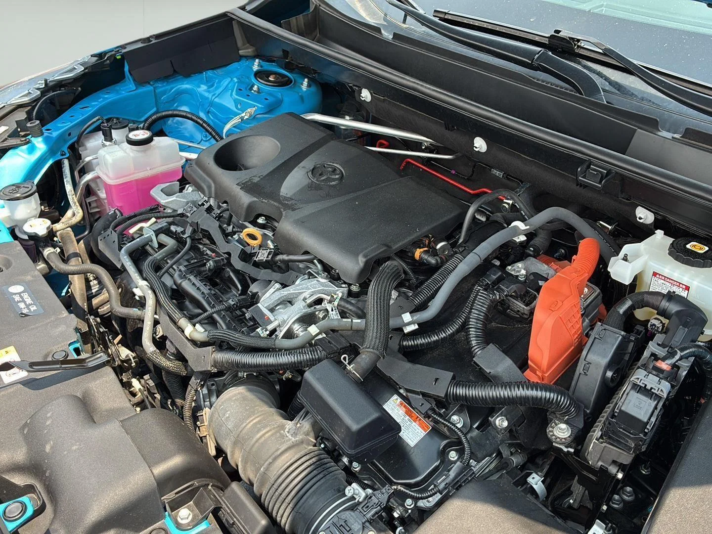 Used 2021 Blue Flame Toyota Hybrid LE image 12