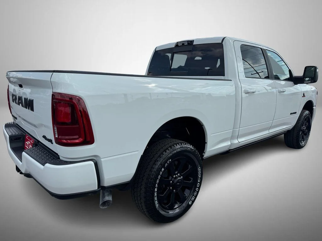 New 2026 Bright White Clear-Coat Exterior Paint RAM Laramie image 3