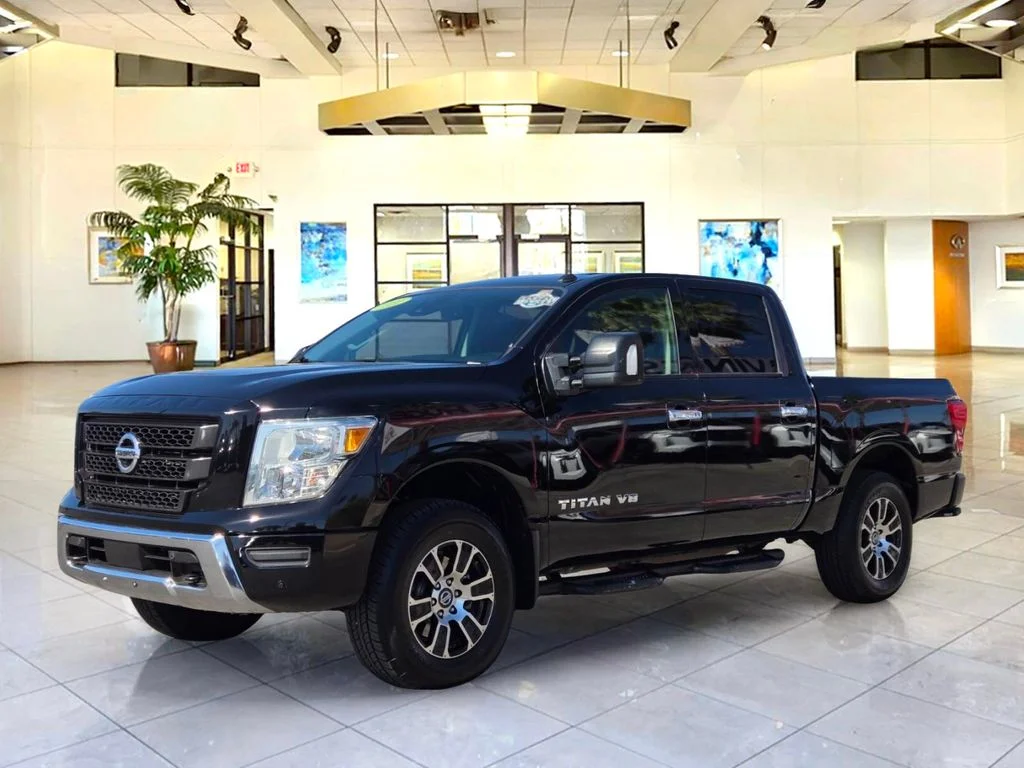 Used 2021 Black Nissan SV image 1