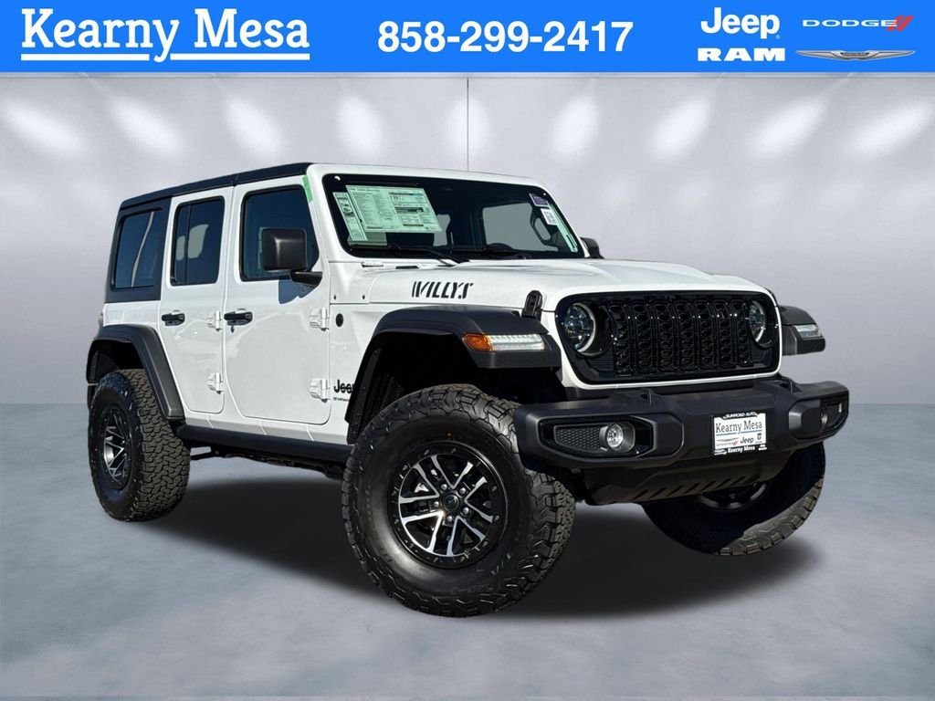 New 2026 Bright White Clear-Coat Exterior Paint Jeep Willys image 1