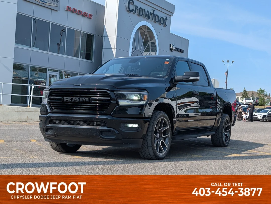 Used 2019 Black RAM Sport - - 4x4 - 5.7L HEMI V8 - Remote Start - Trailer Brake Control & More! image 1