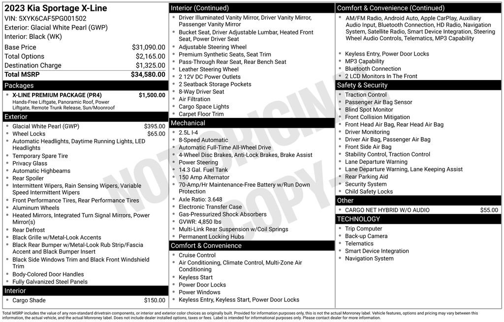 Used 2023 White Kia X-Line image 33