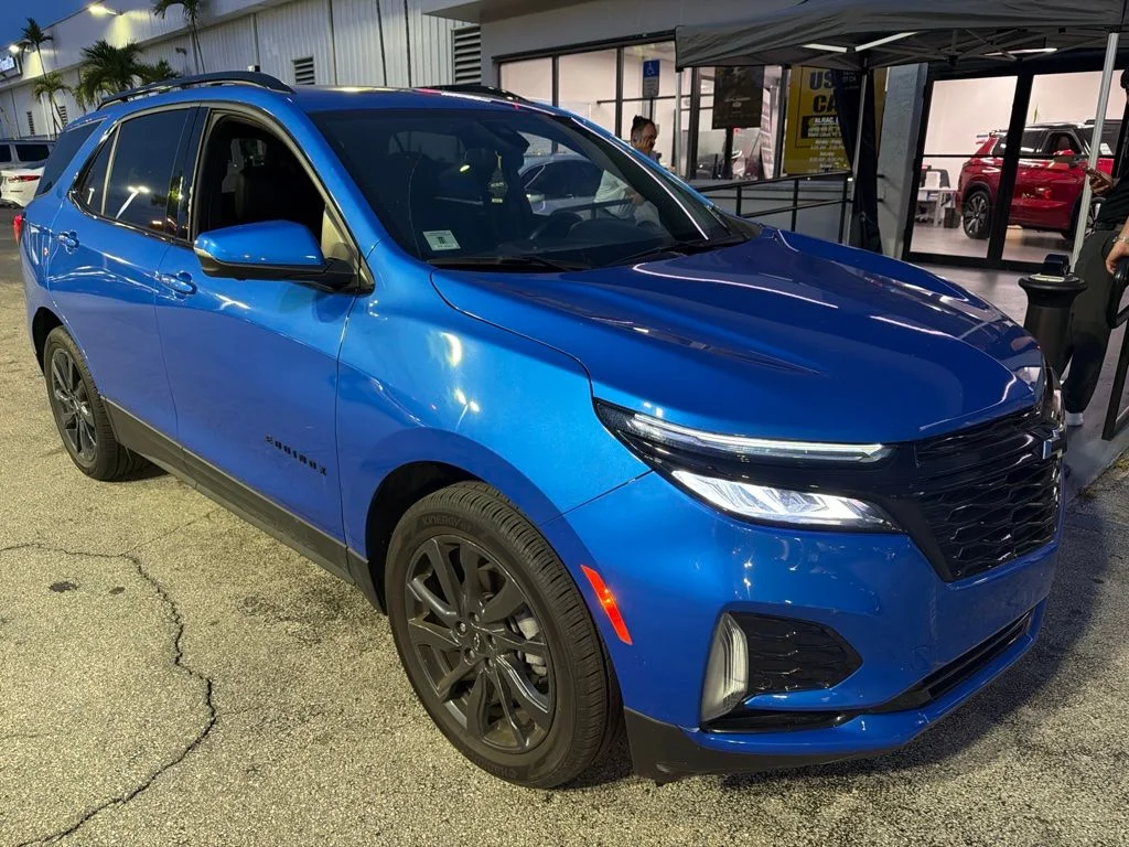 Used 2024 Riptide Blue Metallic Chevrolet RS image 2