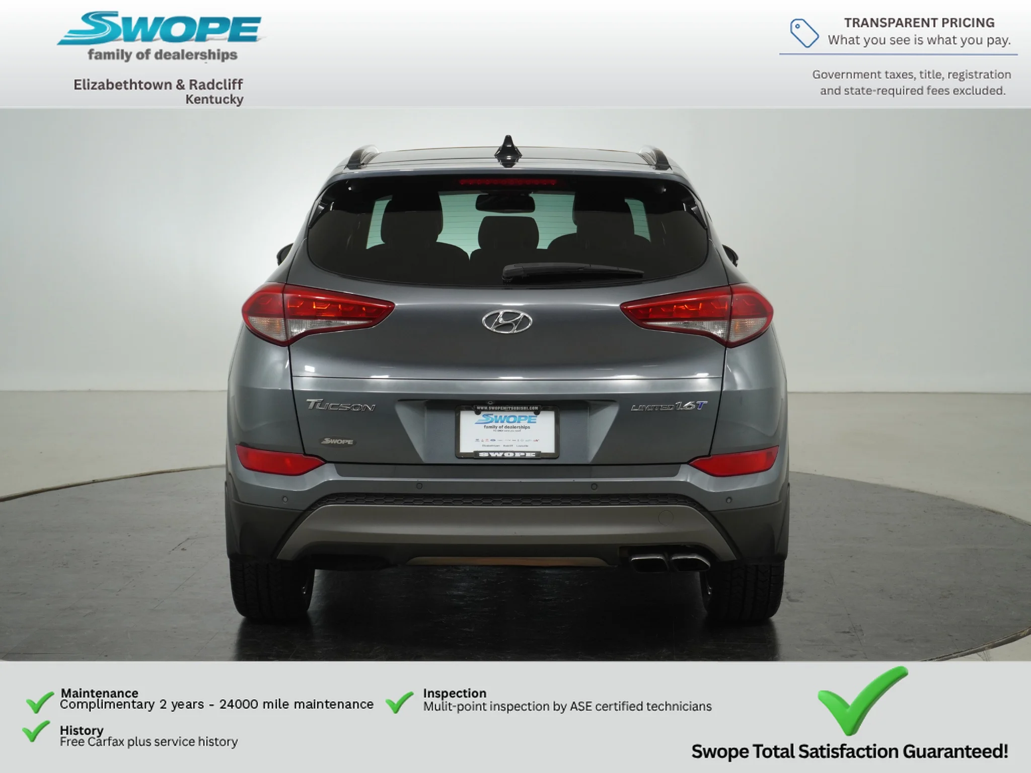 Used 2016 Coliseum Grey Hyundai Limited image 4
