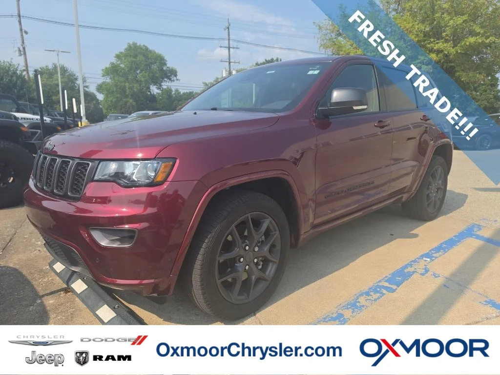 Used 2021 Velvet Red Pearlcoat Jeep 80th Anniversary image 1