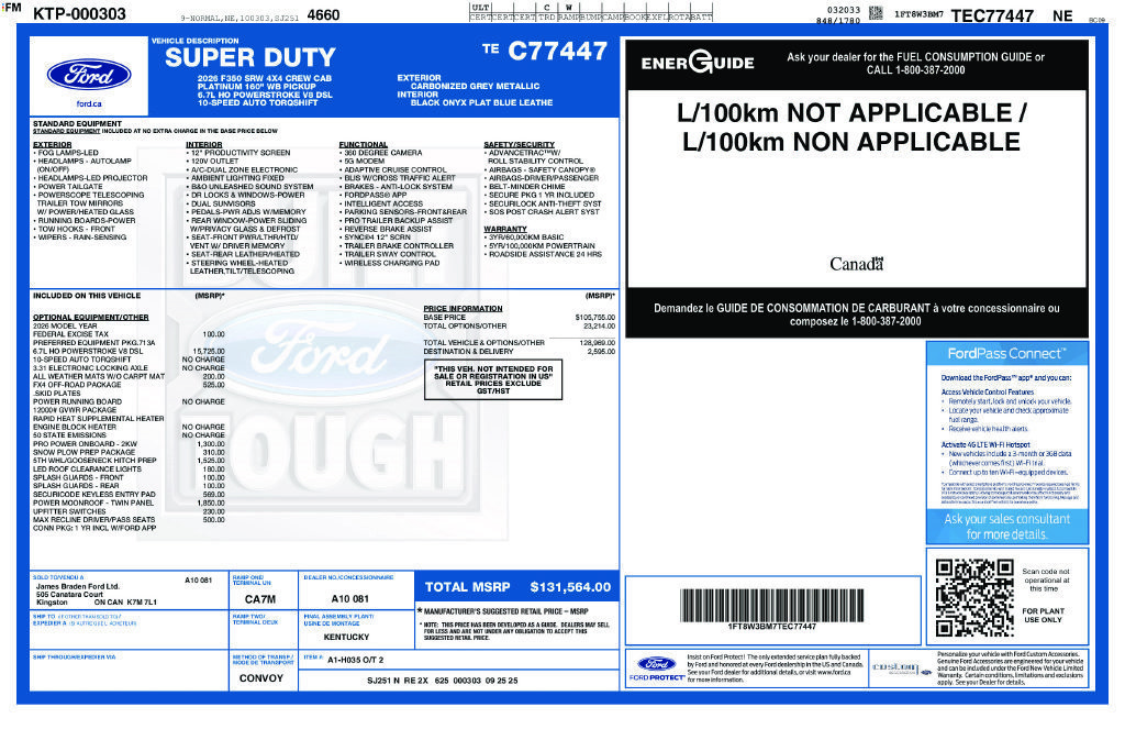 2026 Ford F-350 Super Duty Platinum - Photo 41