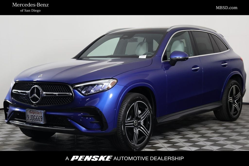Certified Used 2023 Starling Blue Metallic Mercedes-Benz GLC 300 image 1