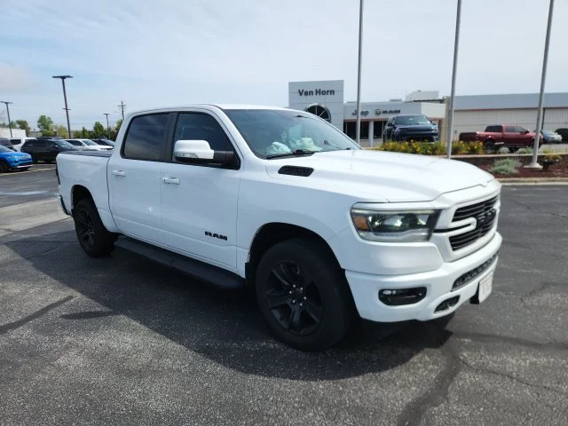 Used 2022 Bright White Clearcoat Ram Sport image 1