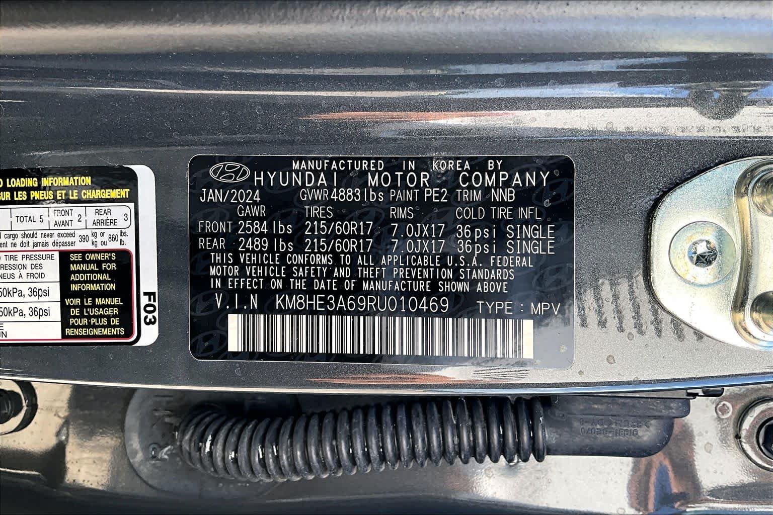 Used 2024 Ecotronic Gray Pearl Hyundai Limited image 33