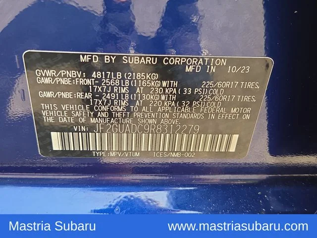 Used 2024 Blue Subaru Premium image 8