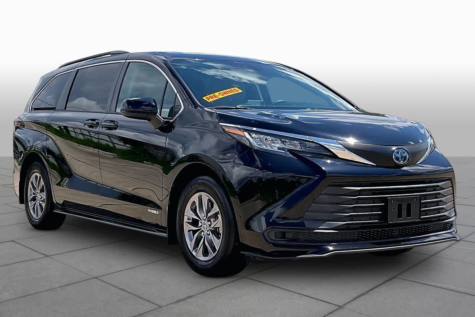 Certified Used 2021 Midnight Black Metallic Toyota LE image 3