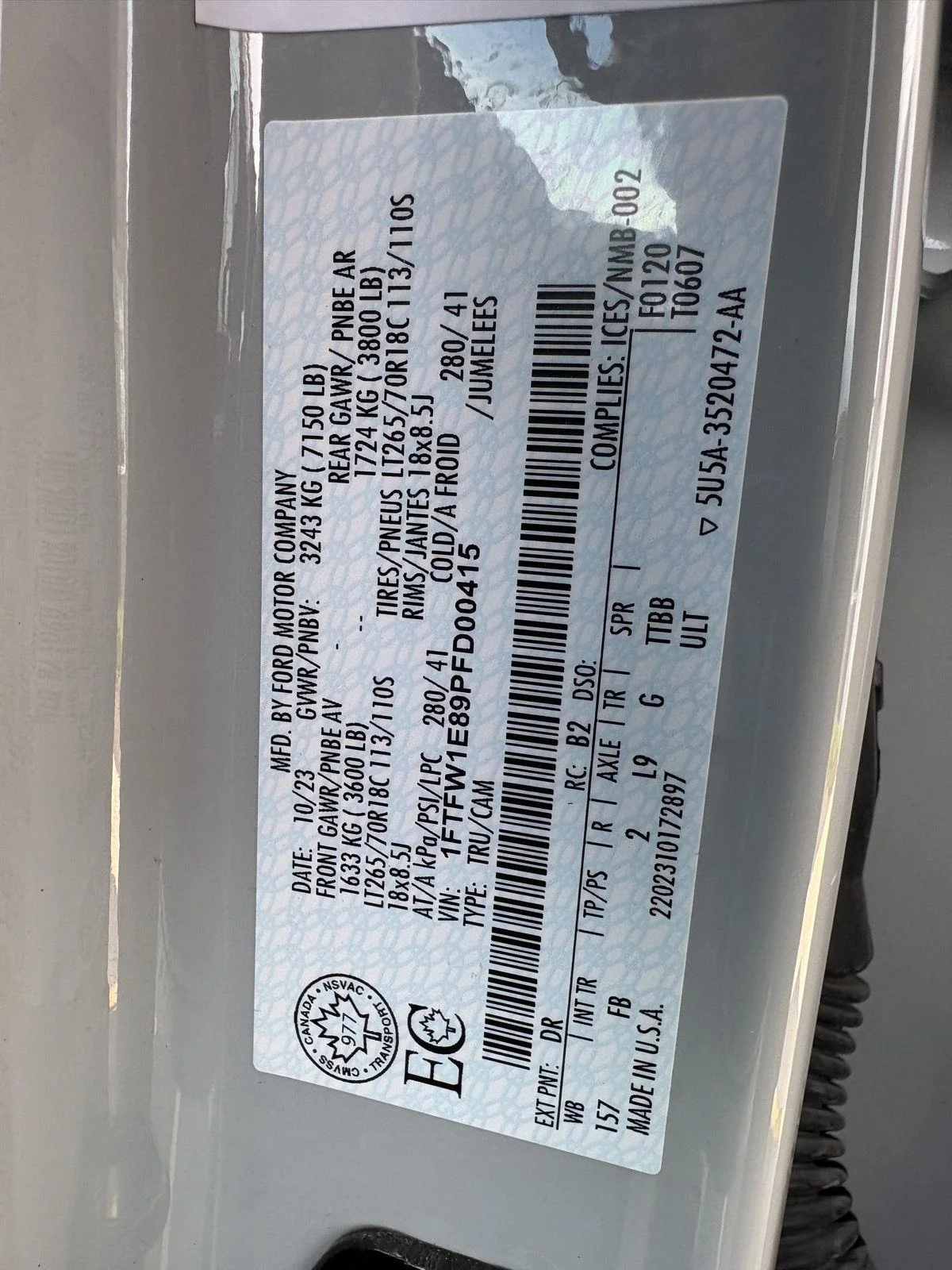 Certified Used 2023 Avalanche Gray Ford XLT image 19