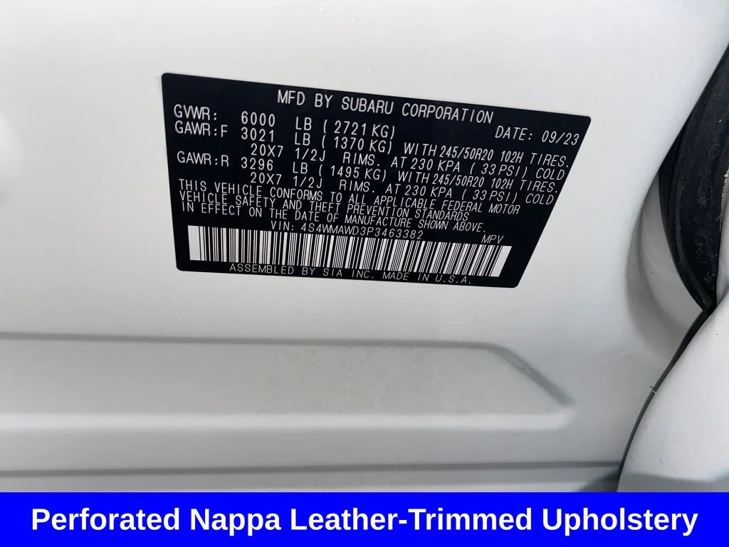 Certified Used 2023 White Subaru Touring image 29