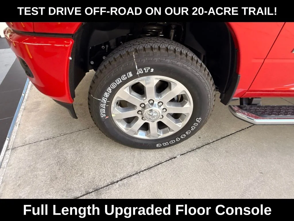 New 2026 Flame Red Clear-Coat Exterior Paint RAM Laramie image 36