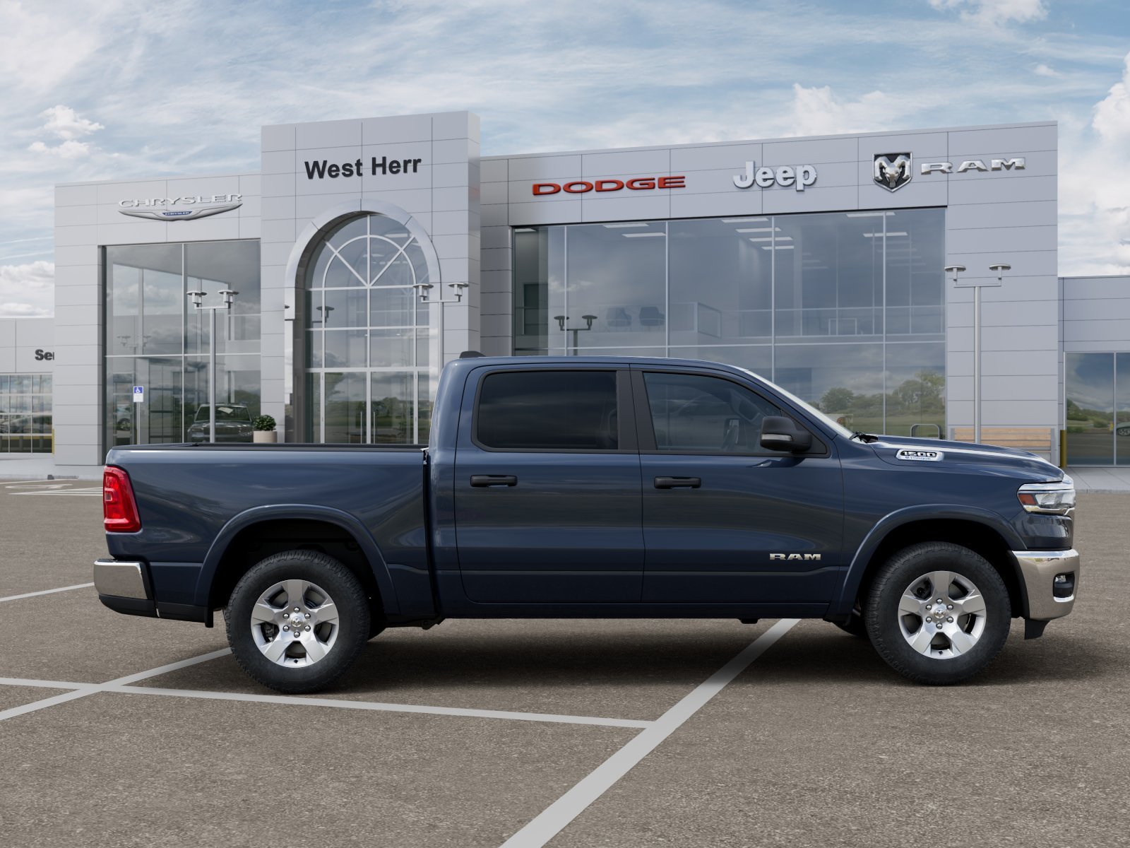New 2026 Forged Blue Metallic Exterior Paint RAM RAM 1500 BIG HORN CREW CAB 4X4 image 47