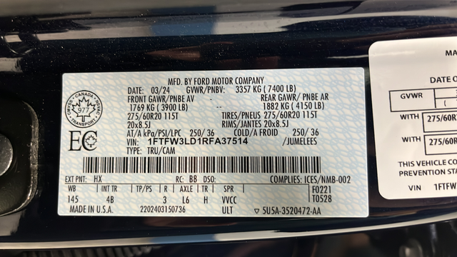 Used 2024 Antimatter Blue Metallic Ford XLT image 24