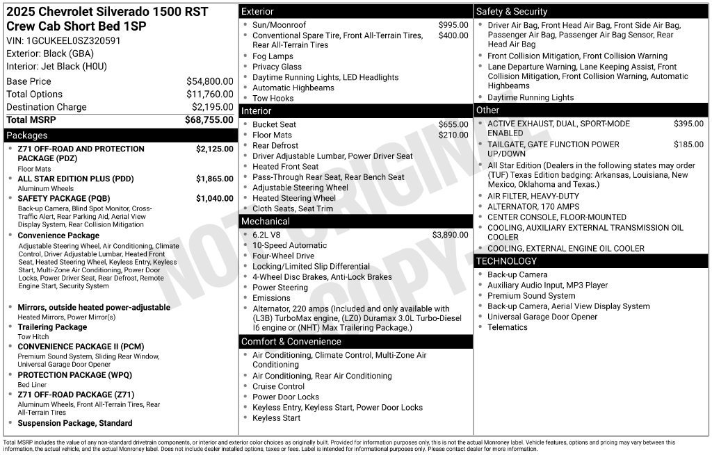 Used 2025 Black Chevrolet RST image 40