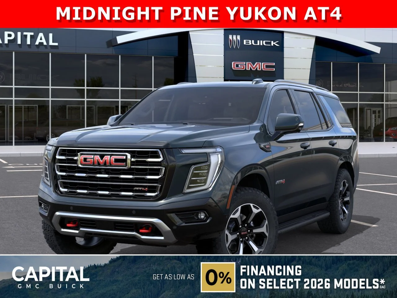 New 2026 MIDNIGHT PINE GMC AT4 image 1