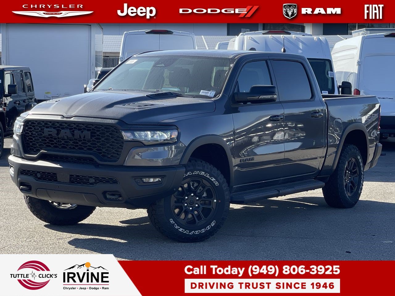 New 2026 Granite Crystal Metallic Clear-Coat Exterior Paint RAM Rebel image 1