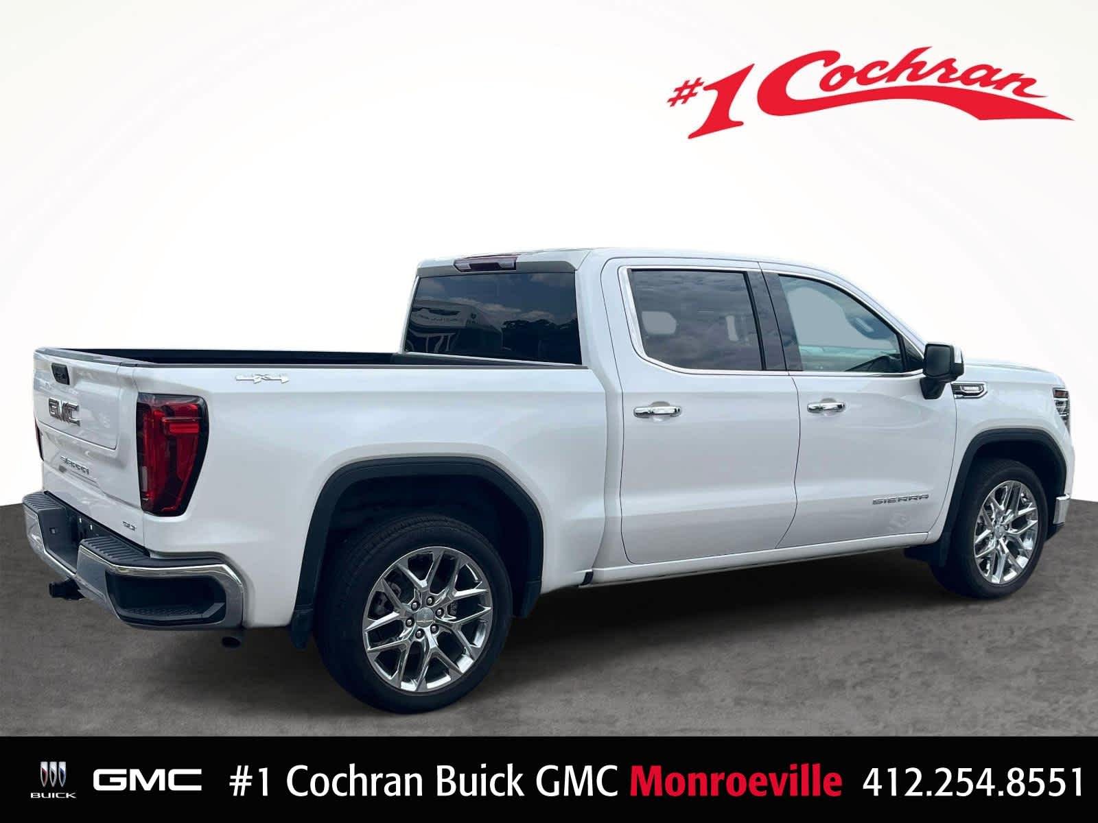 Used 2023 White Frost Tricoat GMC SLT image 10
