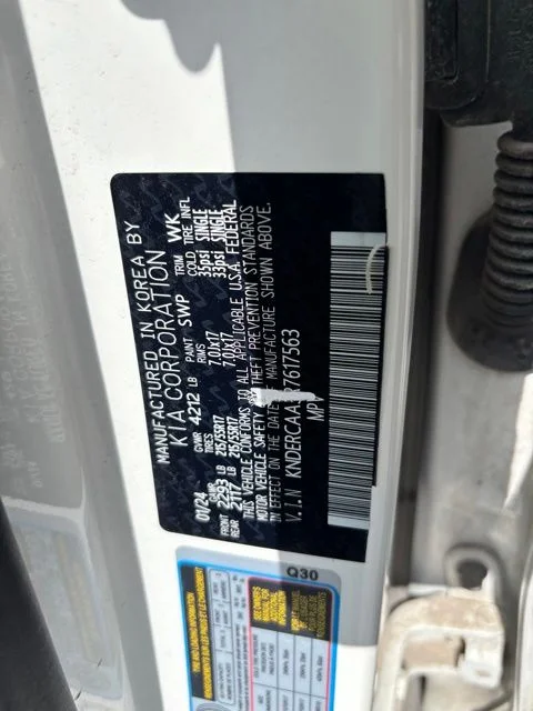 Used 2024 White Kia EX image 13