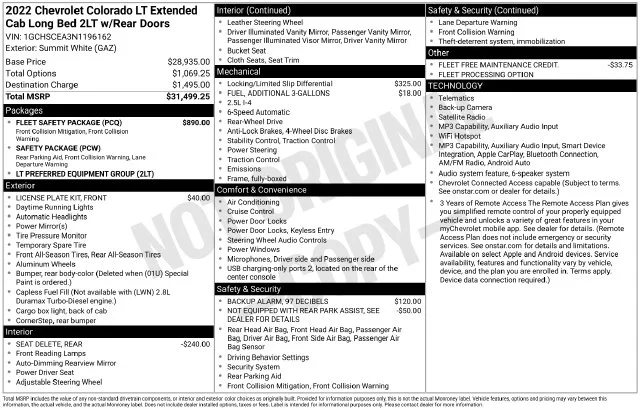 Used 2022 White Chevrolet LT image 7