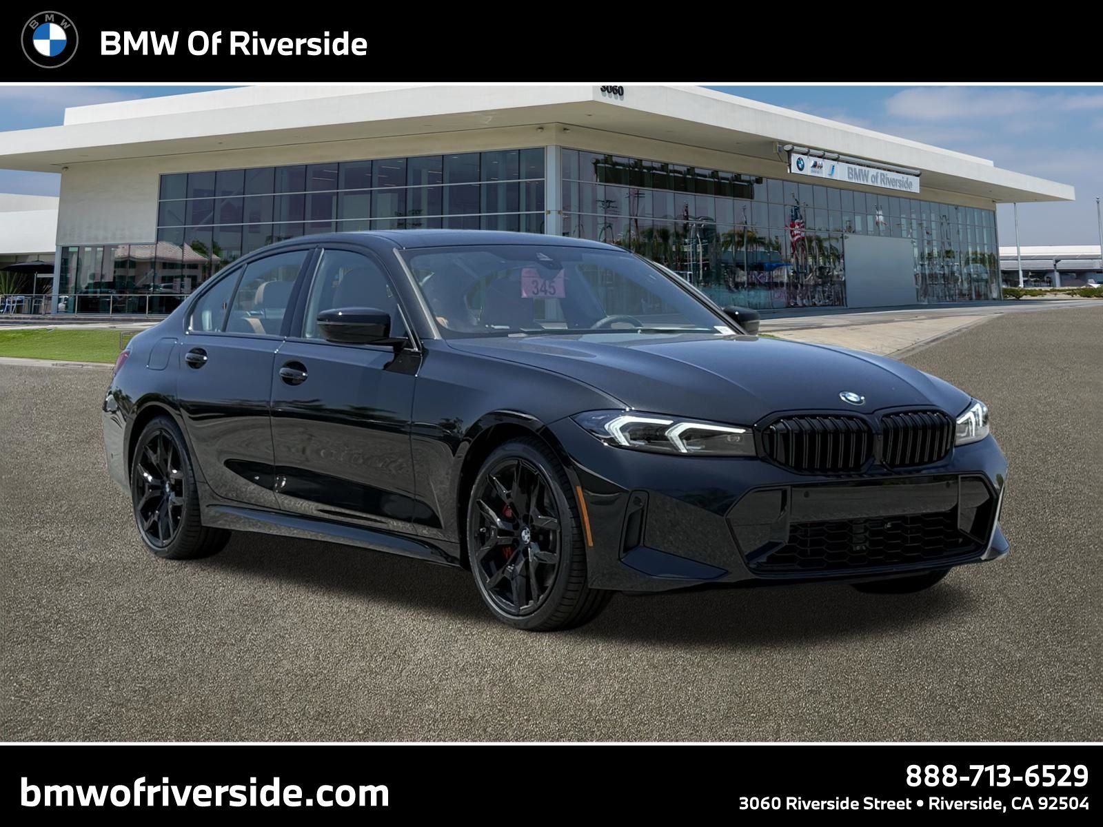 New 2026 Black Sapphire Metallic BMW 330i image 1