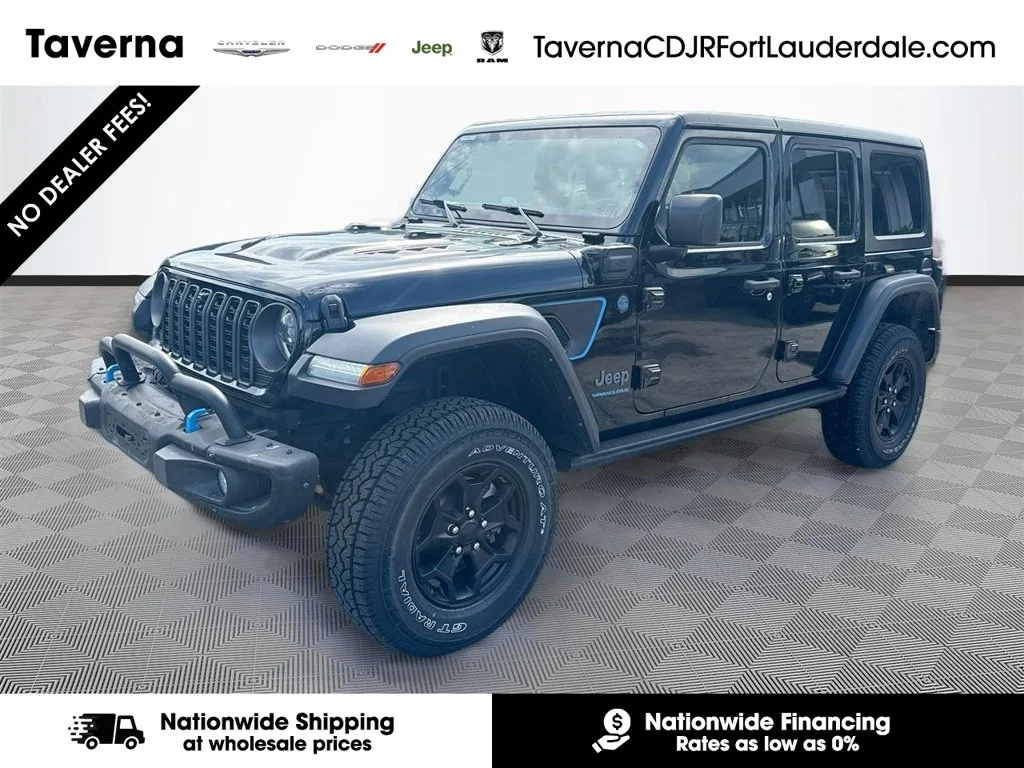 Used 2023 Black Jeep Rubicon 20th Anniversary Edition 4xe image 1